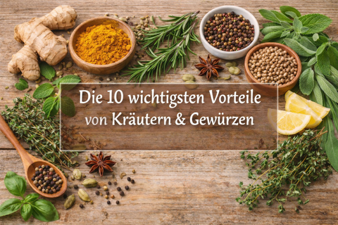 Die 10 wichtigsten gesundheitlichen Vorteile gängiger Kräuter und Gewürze