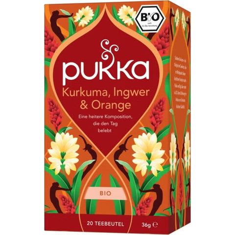 Kurkuma, Ingwer & Orange Tee, Bio