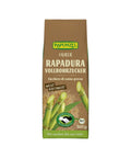 Eine Packung Rapunzel fairer Bio Rapadura Vollrohrzucker.