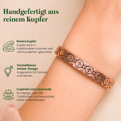 Kupfer-Armreif Mosaik