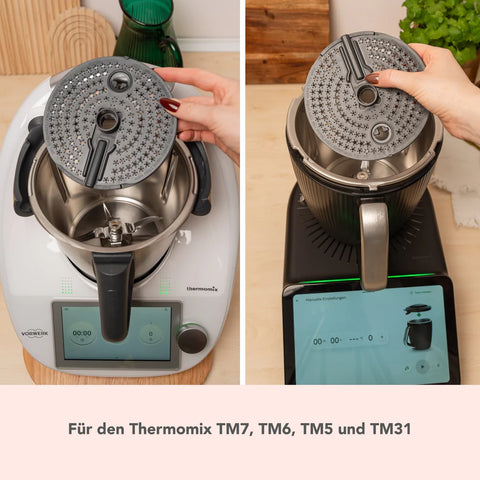 WunderPeeler® (mit Träger) | Kartoffelschäler-Aufsatz für Thermomix TM7, TM6, TM5, TM31