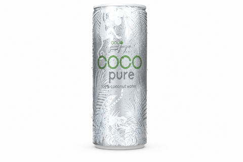 Coco pure, Pures Kokosnusswasser in der Dose, 330 ml, Bio