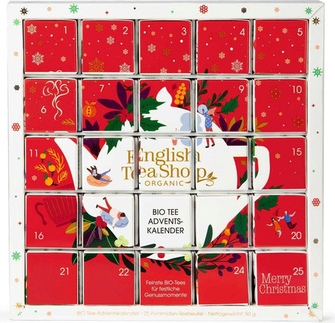 Bio "Red Christmas" Adventskalender, 25 Teebeutel (50 g)