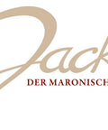 Das Logo 'Jack der Maronischreck' mit dem Namen und einer Figur mit Zylinderhut.