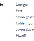 Eine Tabelle mit den durchschnittlichen Nährwerten pro 100 g für MYSPICE Bio-Oregano, mit Angaben zu Energie (401,05 kcal), Fett (10,25 g), Kohlenhydraten (65,43 g) und Eiweiß (11 g).