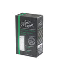 Schrägansicht einer schwarzen und grünen 440g-Verpackung von "Sel Mondo" Steinsalz, beschriftet mit "Oro Bianco di Sicilia" (Weißes Gold aus Sizilien).