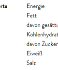 Eine Tabelle mit den durchschnittlichen Nährwerten pro 100 g für MYSPICE Thymian, mit Angaben zu Energie (331,98 kcal), Fett (7,6 g), Kohlenhydraten (46,53 g), Eiweiß (9,37 g) und Salz (0,14 g).